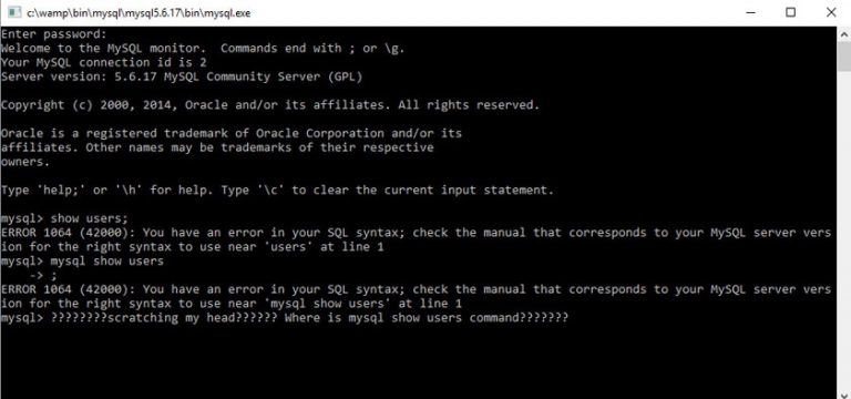 MySQL Show Users - How to Show All Users in a MySQL database