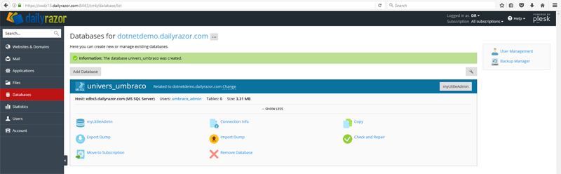 how to install umbraco