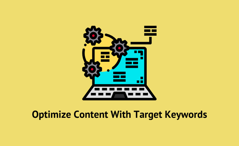 Optimize content with target keywords